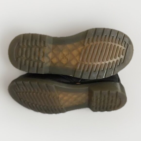 Dr Martens Kids Size 2 Black Leather Combat bootie 1460 - Picture 6 of 7